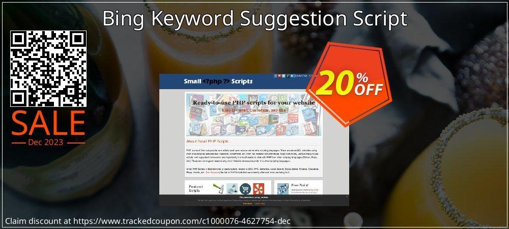 Get 20% OFF Bing Keyword Suggestion Script offering sales