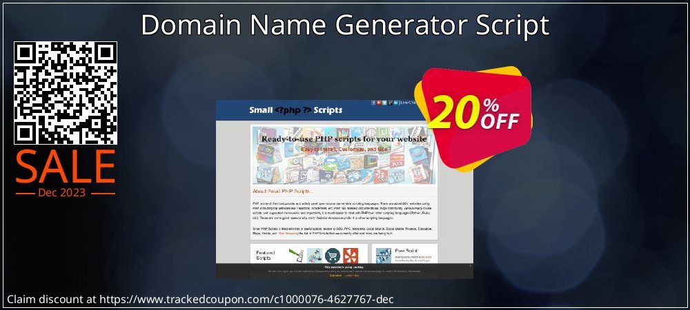Domain Name Generator Script coupon on Working Day offer