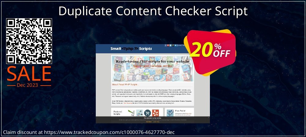 Duplicate Content Checker Script coupon on National Walking Day offering discount