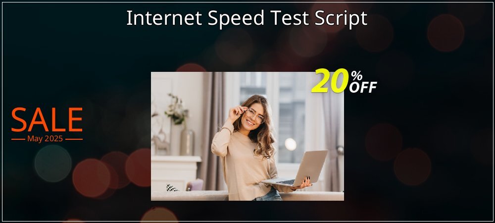 Internet Speed Test Script coupon on World Backup Day sales