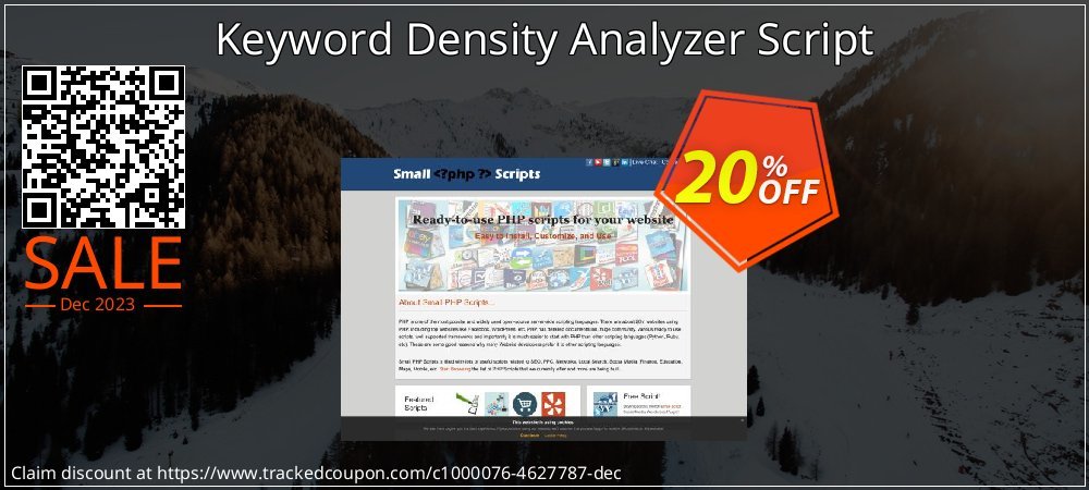 Keyword Density Analyzer Script coupon on Working Day offering discount