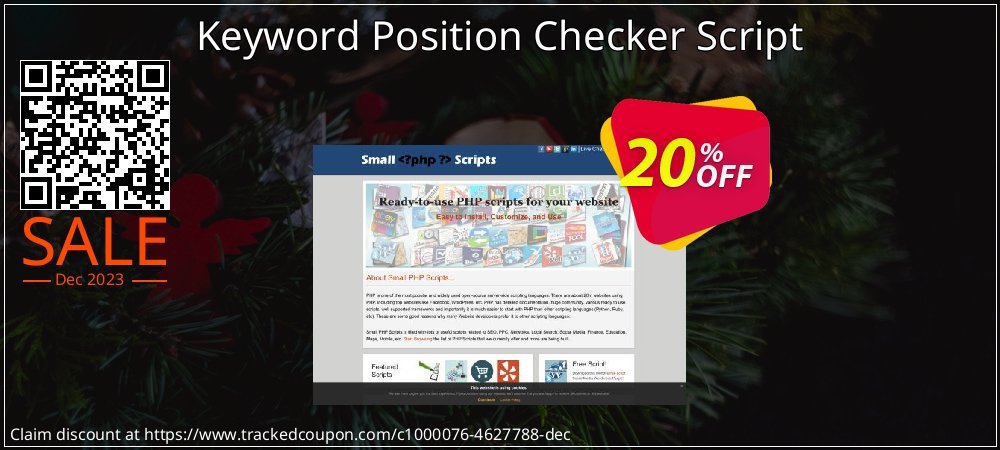 Get 20% OFF Keyword Position Checker Script promotions