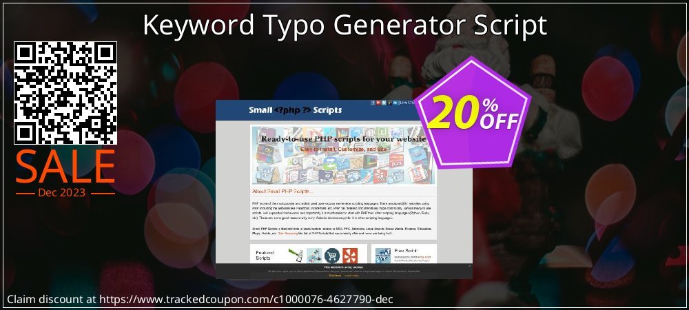 Keyword Typo Generator Script coupon on World Backup Day offering sales
