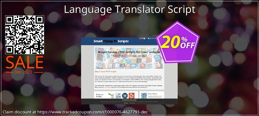 Language Translator Script coupon on National Loyalty Day promotions