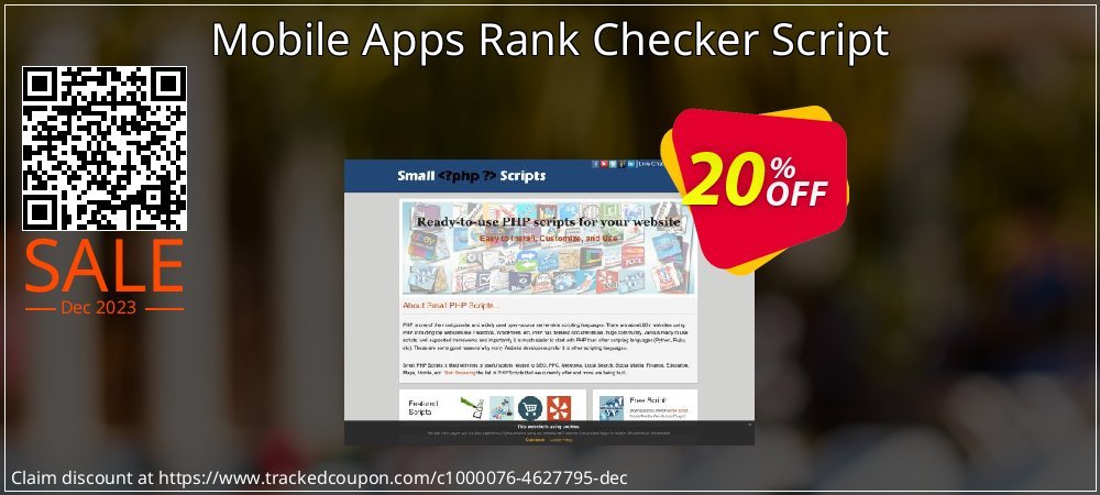 Mobile Apps Rank Checker Script coupon on National Walking Day offer