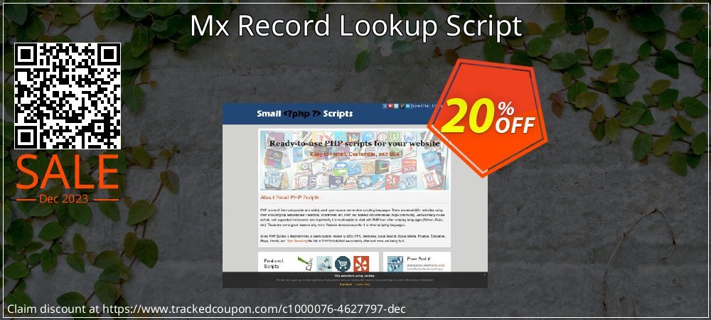Mx Record Lookup Script coupon on Working Day offering sales