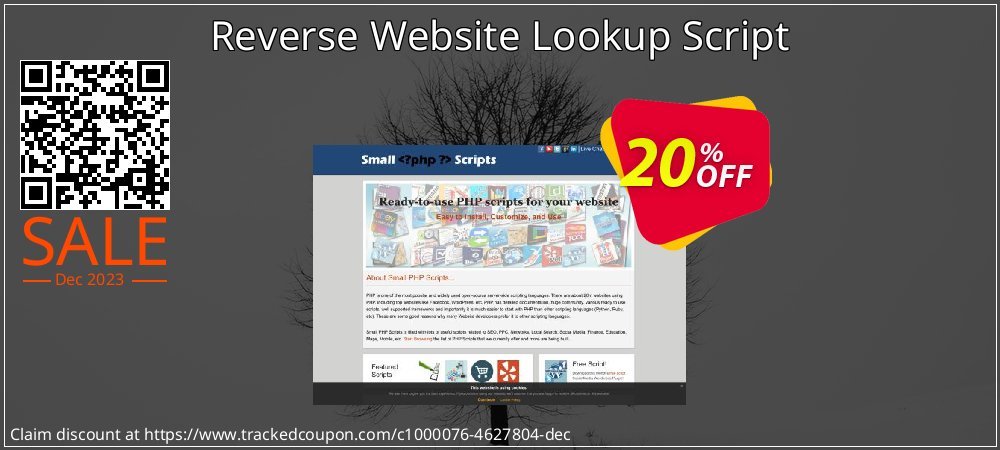 Get 20% OFF Reverse Website Lookup Script offering sales