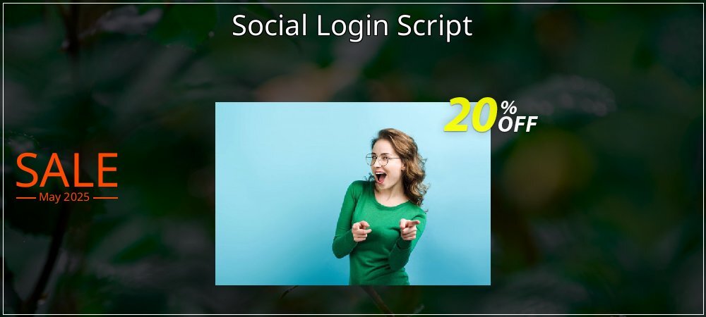 Social Login Script coupon on National Smile Day offering discount