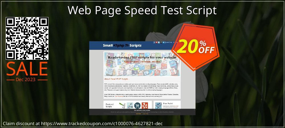 Web Page Speed Test Script coupon on World Party Day deals