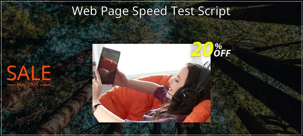 Web Page Speed Test Script coupon on World Party Day deals