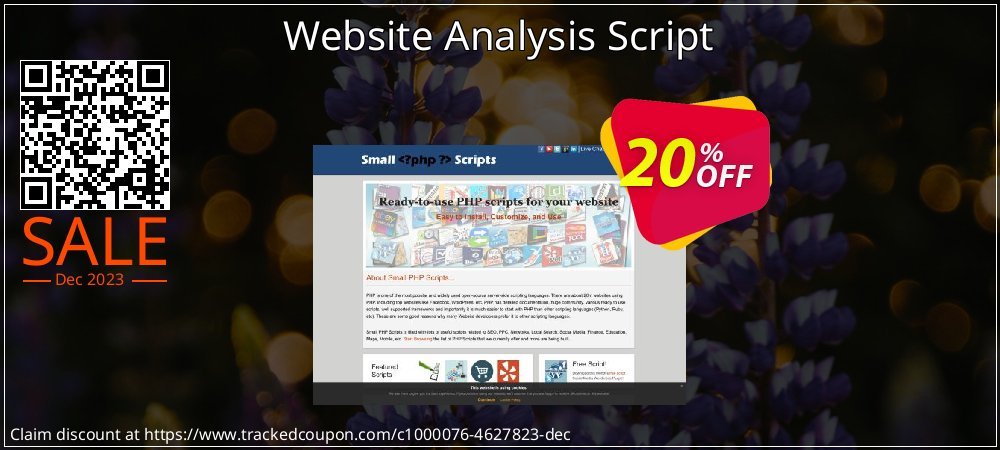 Website Analysis Script coupon on Constitution Memorial Day offering discount