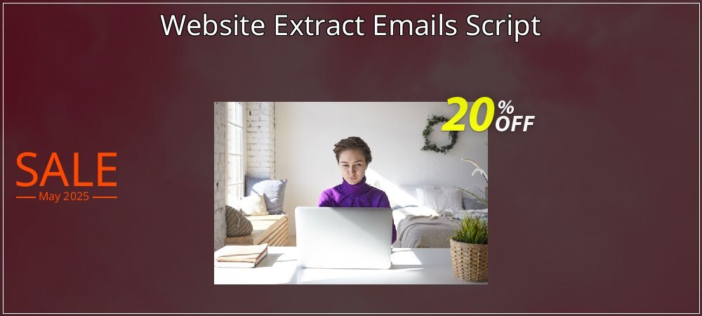 Website Extract Emails Script coupon on National Smile Day offering sales