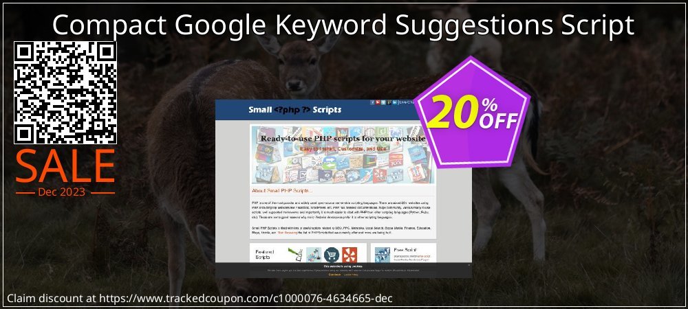 Compact Google Keyword Suggestions Script coupon on National Walking Day offering sales