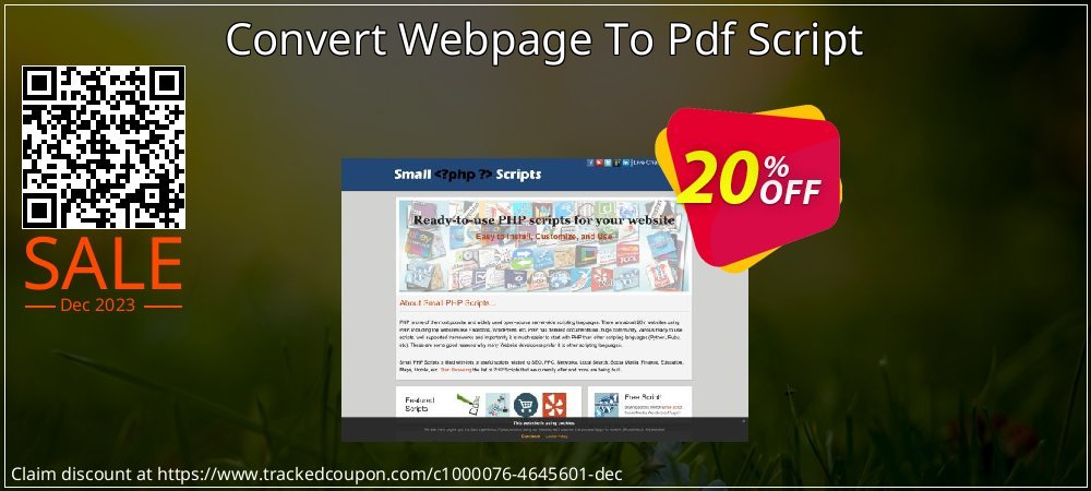 Convert Webpage To Pdf Script coupon on Women Day offering sales