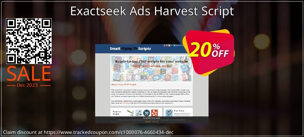 Exactseek Ads Harvest Script coupon on Valentine's Day offering sales