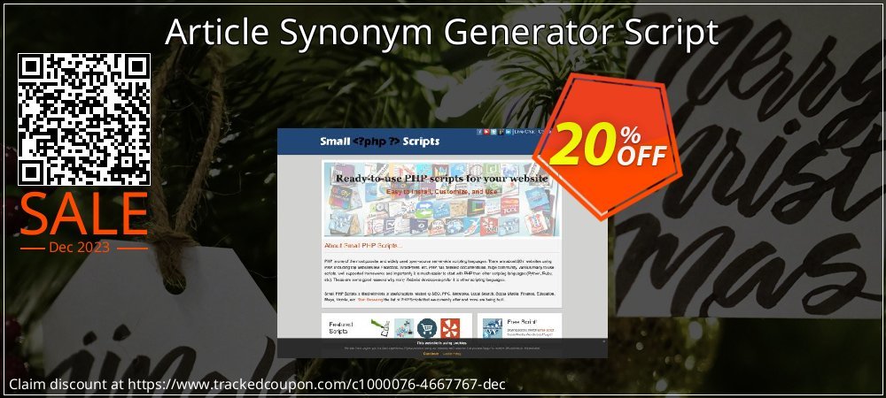 Article Synonym Generator Script coupon on World Wildlife Day offering discount