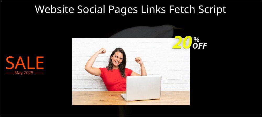 Website Social Pages Links Fetch Script coupon on Palm Sunday offering discount