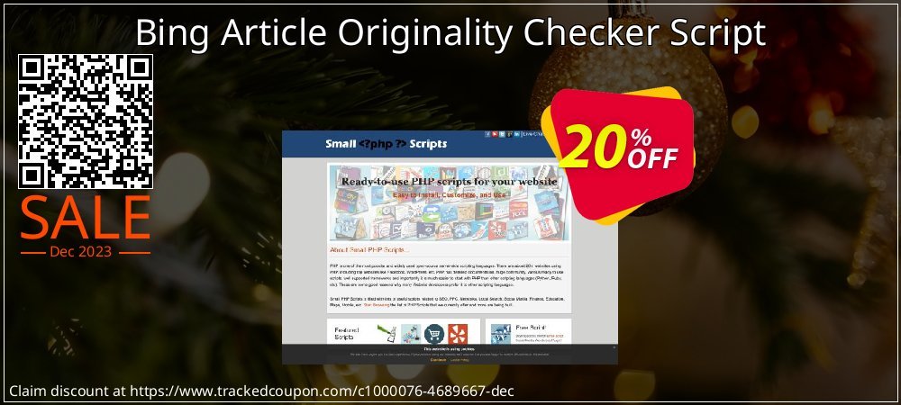 Bing Article Originality Checker Script coupon on Chinese New Year super sale