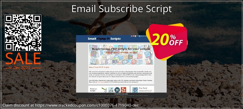 Email Subscribe Script coupon on National No Smoking Day offering discount