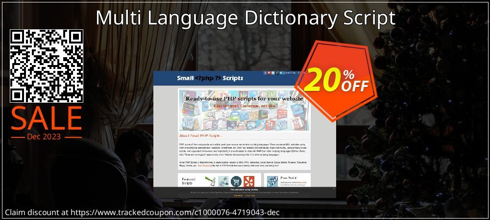 Get 20% OFF Multi Language Dictionary Script offering sales