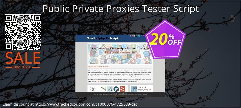 Public Private Proxies Tester Script coupon on Earth Hour offering sales
