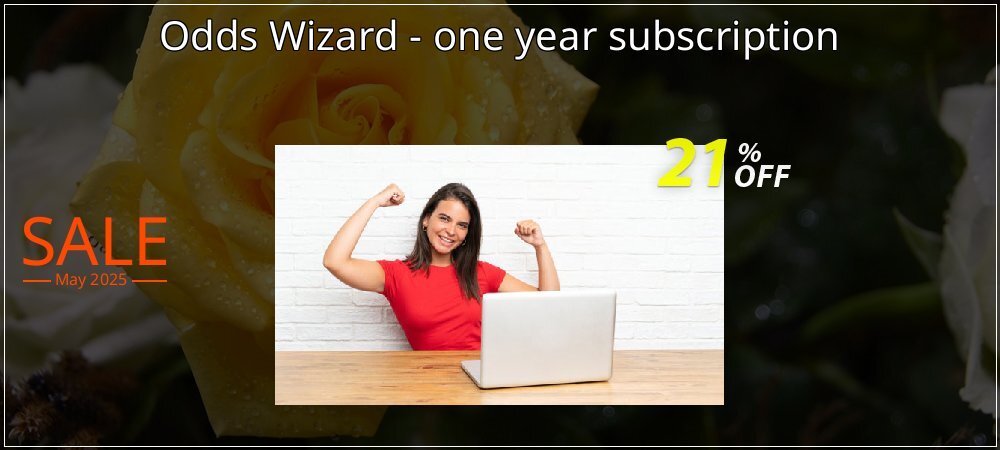 Odds Wizard - one year subscription coupon on National Pizza Party Day deals