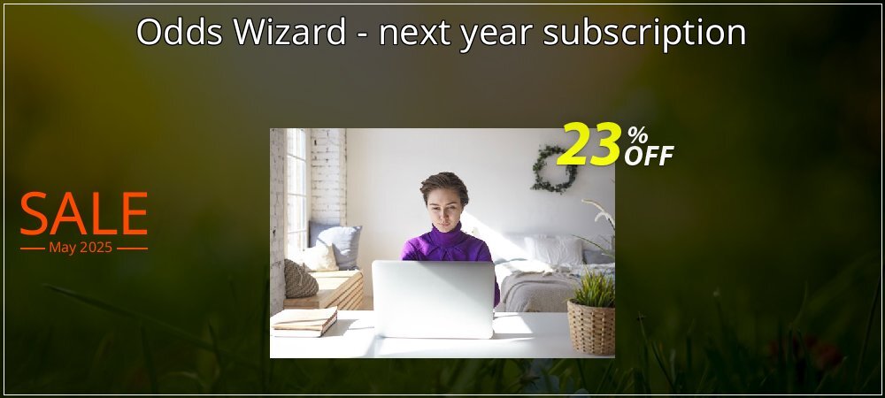 Odds Wizard - next year subscription coupon on April Fools' Day offering discount