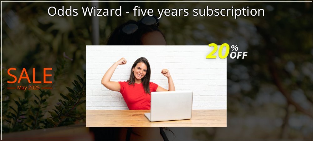 Odds Wizard - five years subscription coupon on World Party Day sales