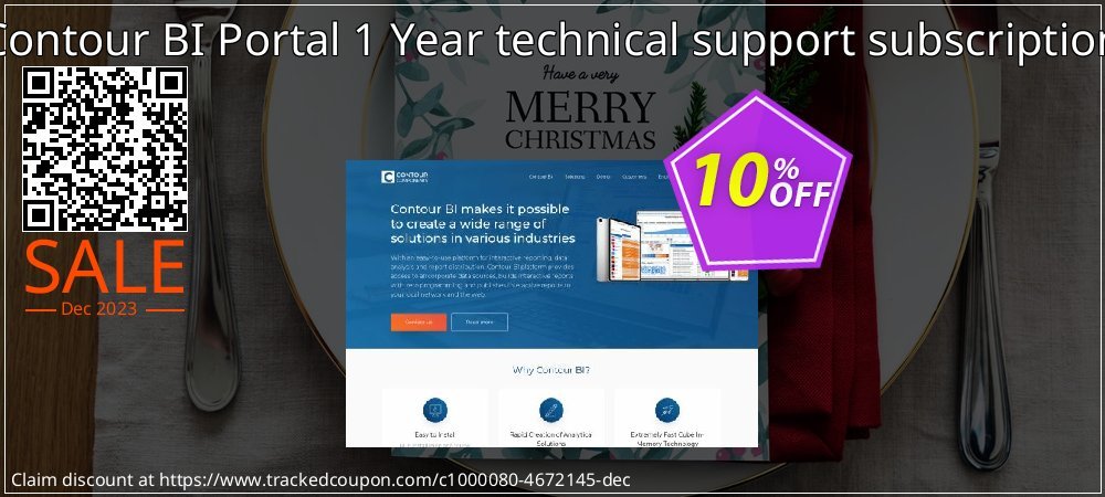 Contour BI Portal 1 Year technical support subscription coupon on Mother Day offering sales