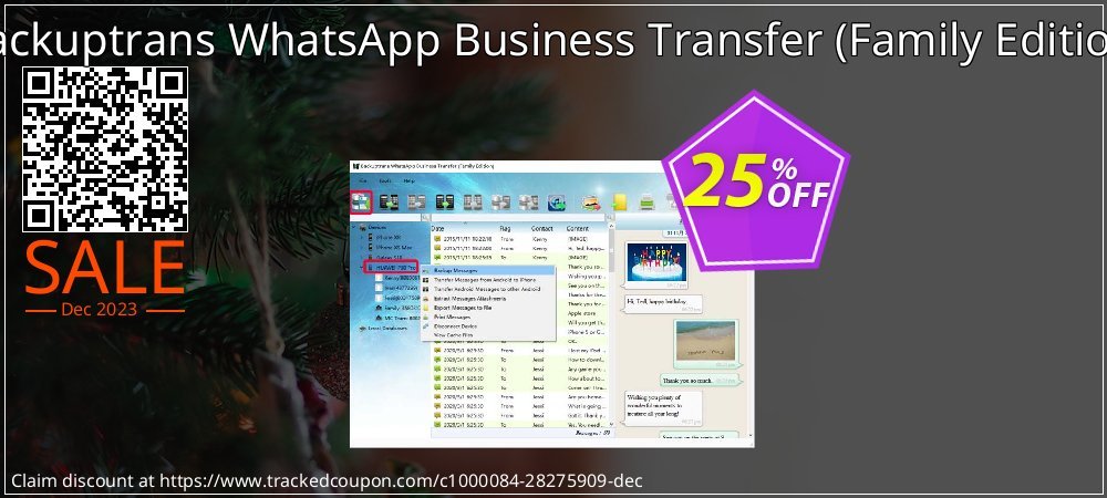 Backuptrans WhatsApp Business Transfer - Family Edition  coupon on Tell a Lie Day discount