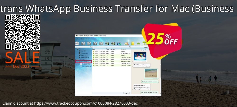 Backuptrans WhatsApp Business Transfer for Mac - Business Edition  coupon on Constitution Memorial Day promotions