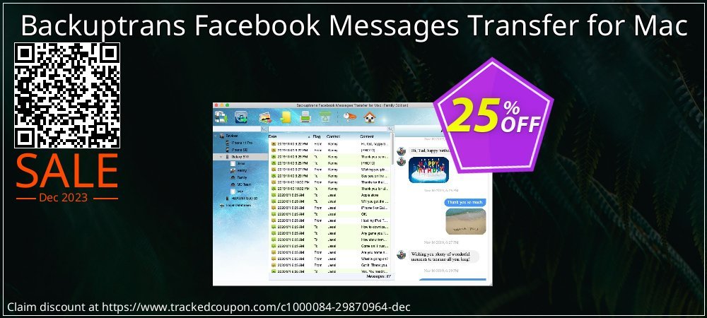 Backuptrans Facebook Messages Transfer for Mac coupon on Tell a Lie Day super sale