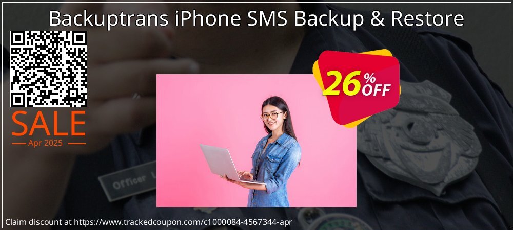 Backuptrans iPhone SMS Backup & Restore coupon on World Password Day offering discount