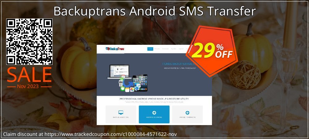 Backuptrans Android SMS Transfer coupon on New Year's Day offering sales