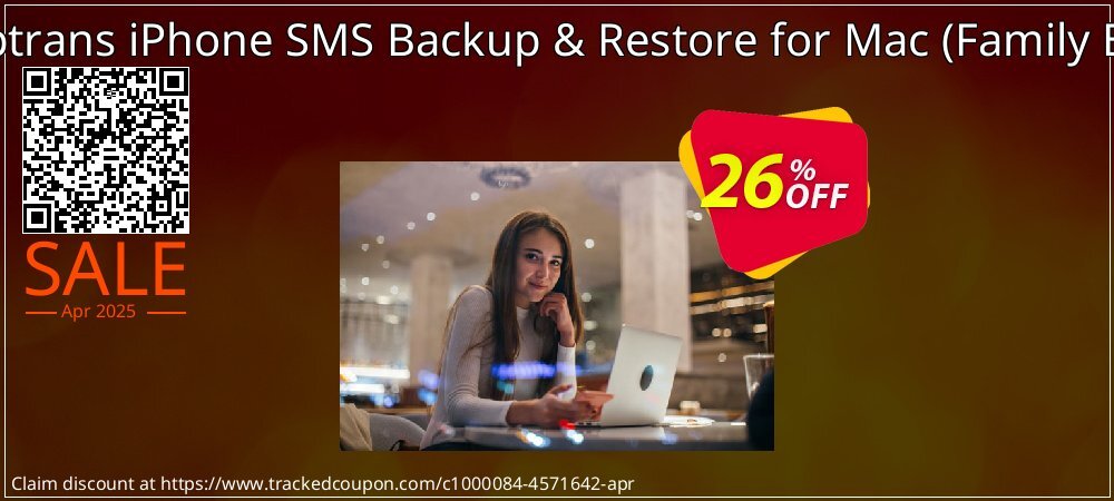 Backuptrans iPhone SMS Backup & Restore for Mac - Family Edition  coupon on April Fools' Day promotions