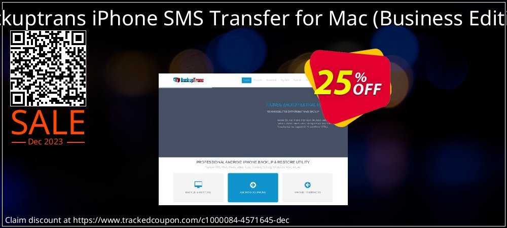 Backuptrans iPhone SMS Transfer for Mac - Business Edition  coupon on National Girlfriend Day super sale