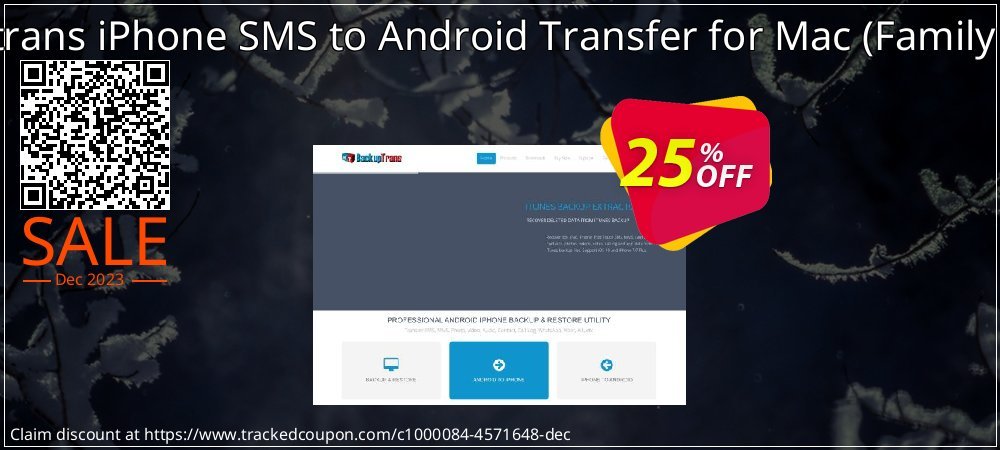 Backuptrans iPhone SMS to Android Transfer for Mac - Family Edition  coupon on Beer Month sales