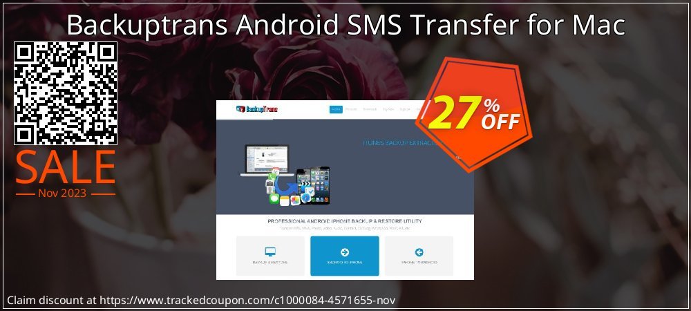 Backuptrans Android SMS Transfer for Mac coupon on National Walking Day discount