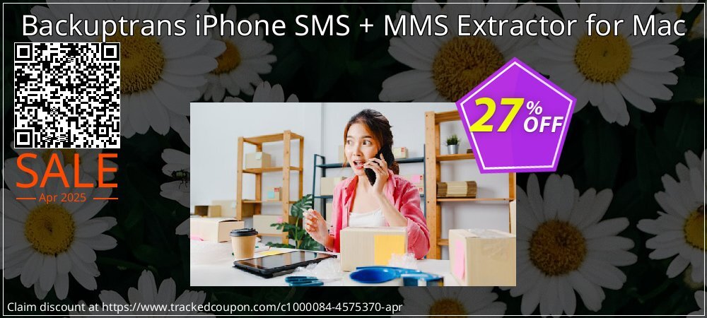 Backuptrans iPhone SMS + MMS Extractor for Mac coupon on National Walking Day deals