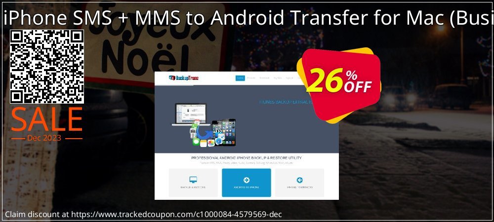 Backuptrans iPhone SMS + MMS to Android Transfer for Mac - Business Edition  coupon on Hug Day offering discount