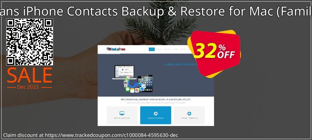 Backuptrans iPhone Contacts Backup & Restore for Mac - Family Edition  coupon on Mountain Day super sale