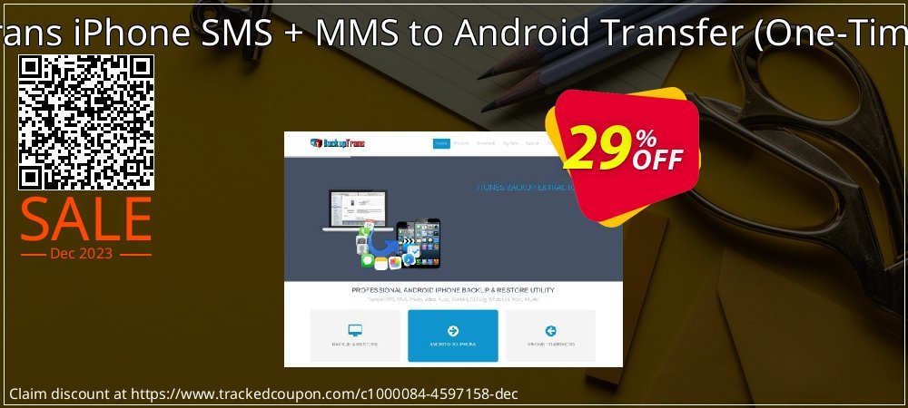 Backuptrans iPhone SMS + MMS to Android Transfer - One-Time Usage  coupon on Hug Day discounts