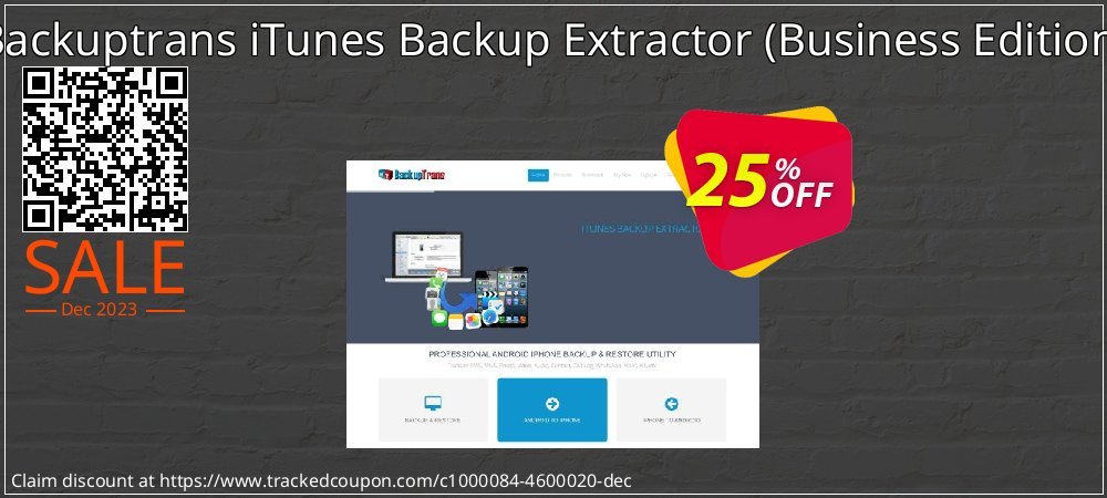 Backuptrans iTunes Backup Extractor - Business Edition  coupon on New Year's Day super sale