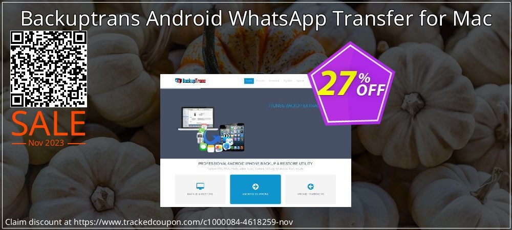 Backuptrans Android WhatsApp Transfer for Mac coupon on Christmas offering discount