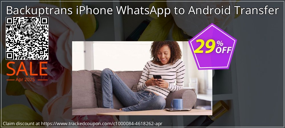 Backuptrans iPhone WhatsApp to Android Transfer coupon on National Memo Day sales