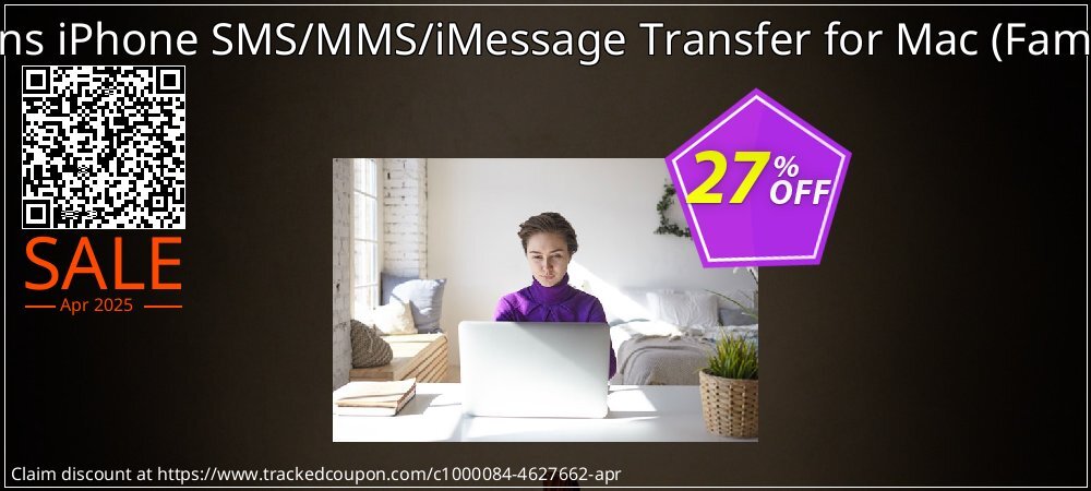 Backuptrans iPhone SMS/MMS/iMessage Transfer for Mac - Family Edition  coupon on April Fools' Day discount