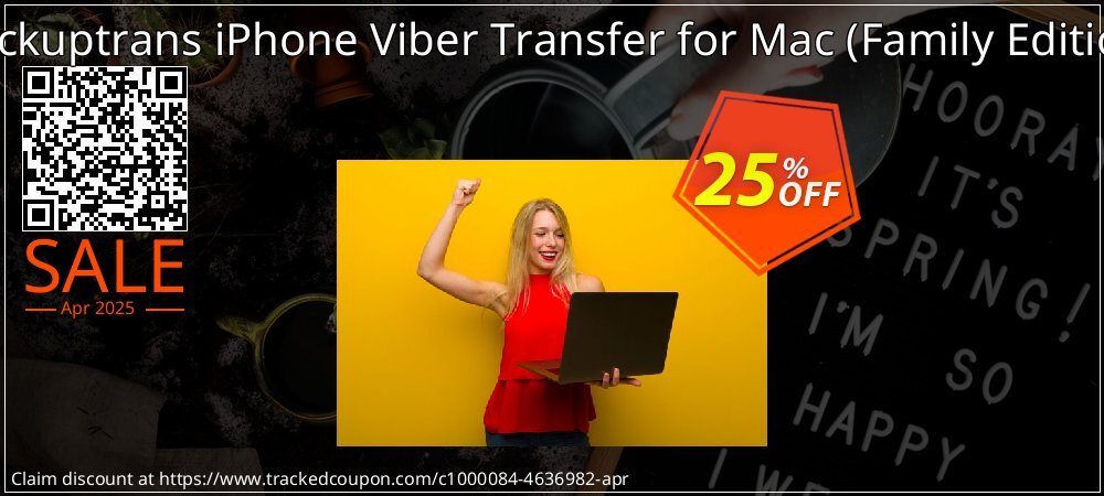 Backuptrans iPhone Viber Transfer for Mac - Family Edition  coupon on Working Day sales
