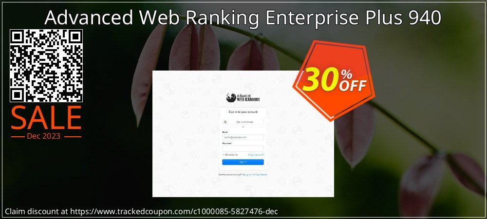 Advanced Web Ranking Enterprise Plus 940 coupon on World Party Day deals