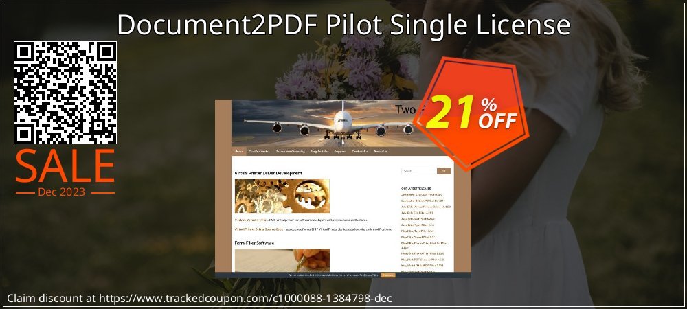 Document2PDF Pilot Single License coupon on Easter Day offering sales