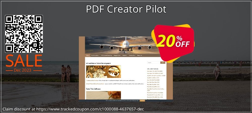 PDF Creator Pilot coupon on Working Day offering discount